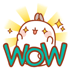 bunny wow STICKER