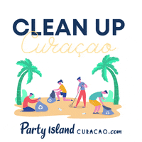 Clean Up Caribbean GIF by Party Island Curacao