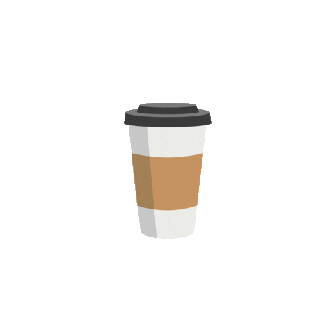 Coffee Latte Sticker by Perky Preen Co.