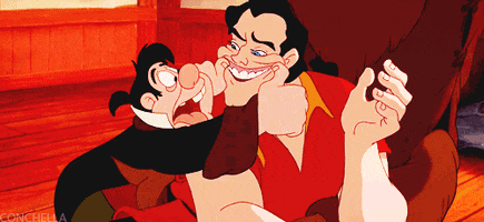 tired gaston GIF