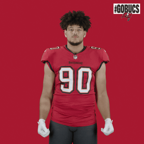 Loganhall Flexing GIF by Tampa Bay Buccaneers