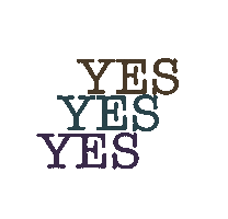 Say Yes Orange Sticker