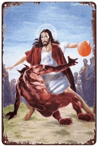 Basketball Jesus GIF