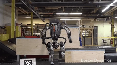 robot jumping GIF
