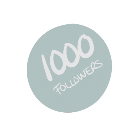 Winniemint92 followers winniemintcreations 1000 followers follower milestone GIF