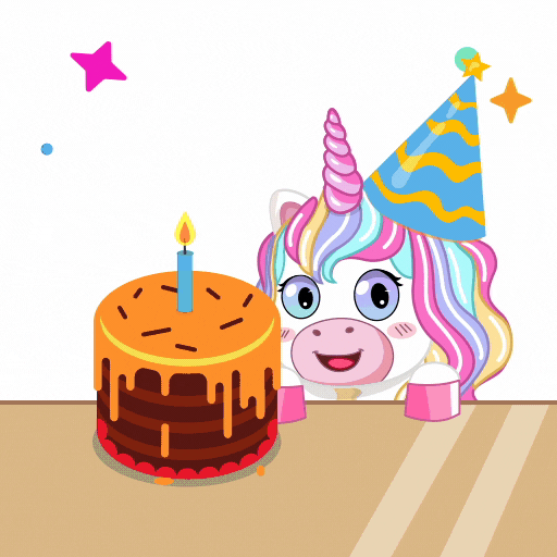 Happy Birthday Party GIF by My Girly Unicorn