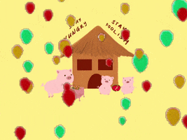 Teoweiger pink animals crazy house GIF