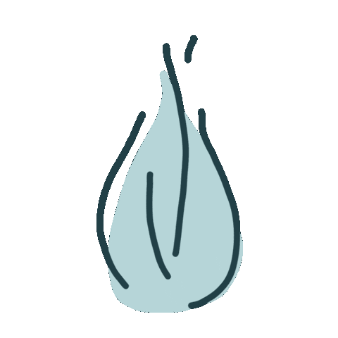 Bleu Feu Sticker by StudioDIDACT