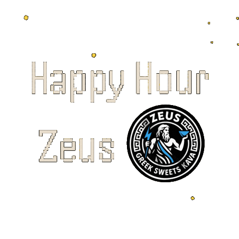 Happyhour Sticker by Zeus Greek Sweets & Kava