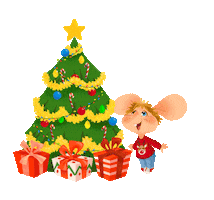 Happy Merry Christmas Sticker by TopoGigioOfficial