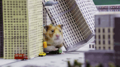 godzilla hamster GIF