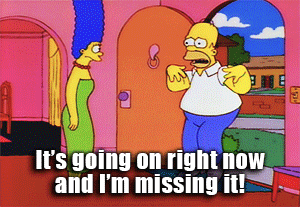 Homer Simpson Fear Of Missing Out GIF - Find & Share on GIPHY