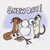Snow Day GIF by GIPHY Studios 2021