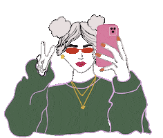 Girl Illustration Sticker