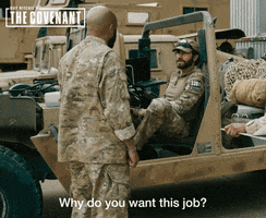 thecovenantmovie money job military jake gyllenhaal GIF