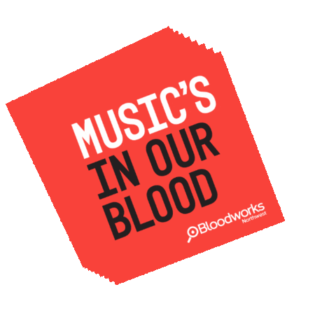 Blood Sticker by Bloodworks Northwest