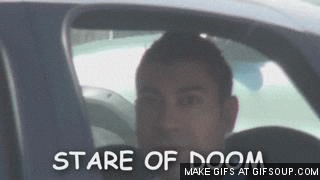 deadpan stare