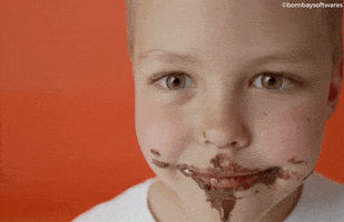 bombaysoftwares smile chocolate teeth child GIF