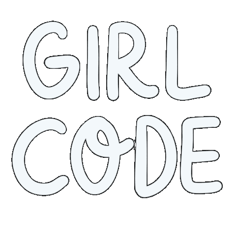 Girl Code Illustration Sticker