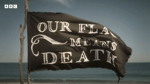 Rhys Darby Flag GIF by BBC - Find & Share on GIPHY