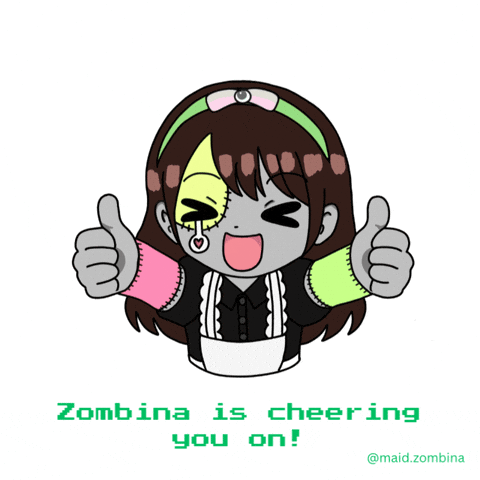 Cheer Up Zombie GIF