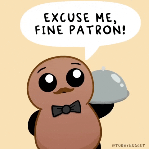 Excuse Me Hello GIF by Tubby Nugget