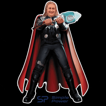 Fun Thor GIF by Simple Power
