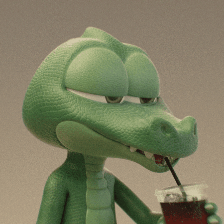 Iced Coffee Drinking GIF