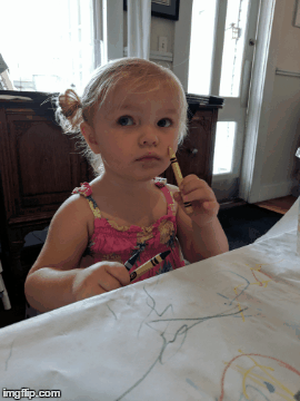 daughter crayon GIF