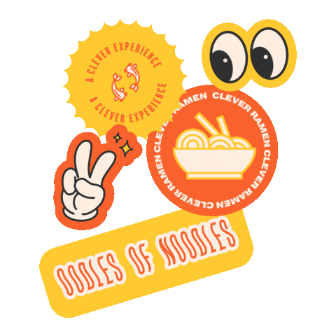 Clever Ramen Sticker