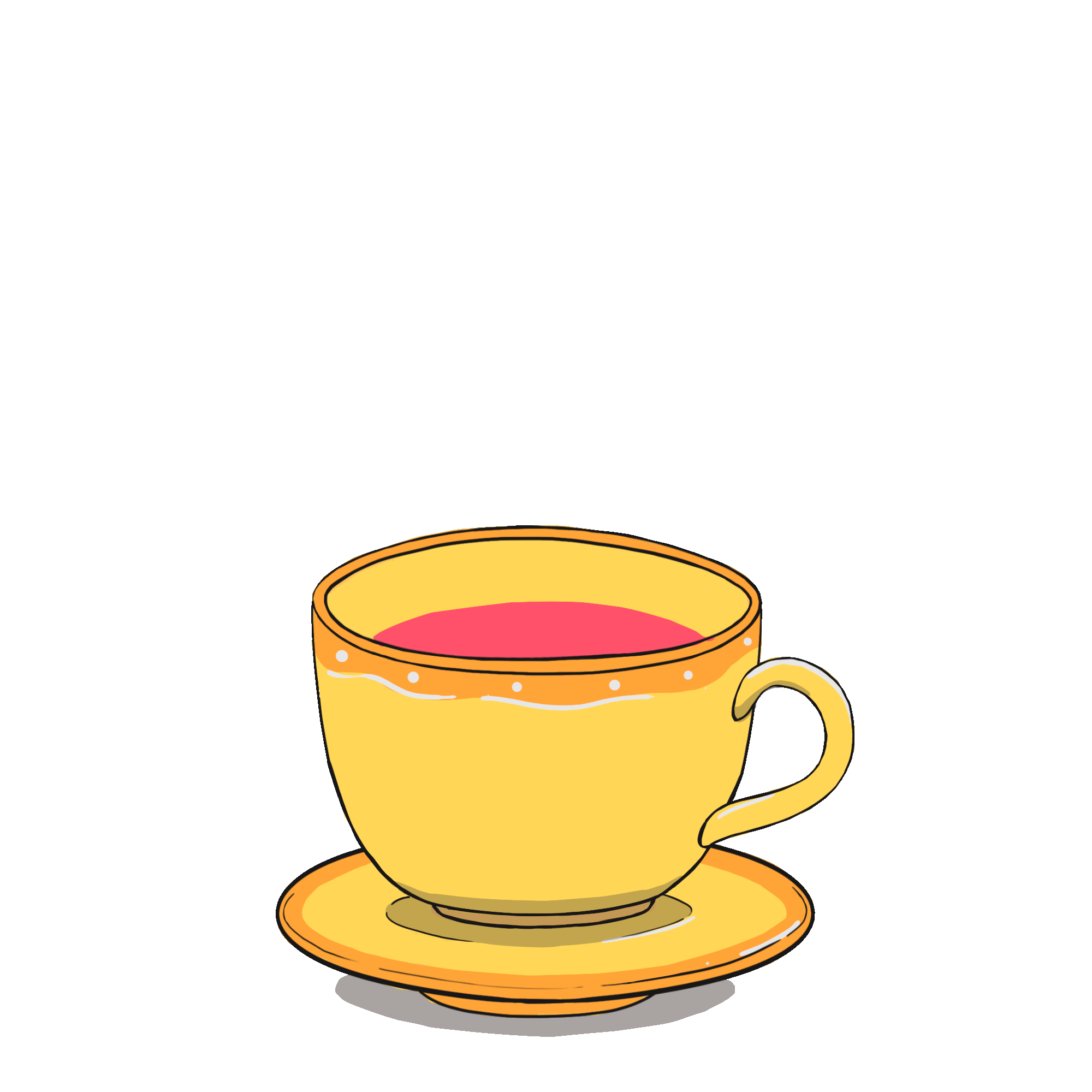Cup Of Tea Hearts Sticker by LittleThings for iOS & Android GIPHY