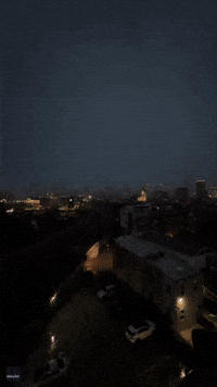 Lightning Strikes Iconic Buildings Along Chicago Skyline