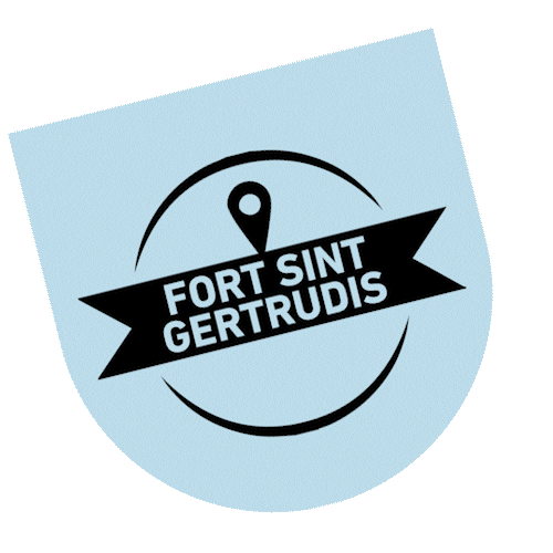 Hier Locaties - Fort St. Gertrudis Sticker