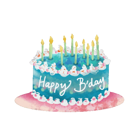 transparent birthday cake