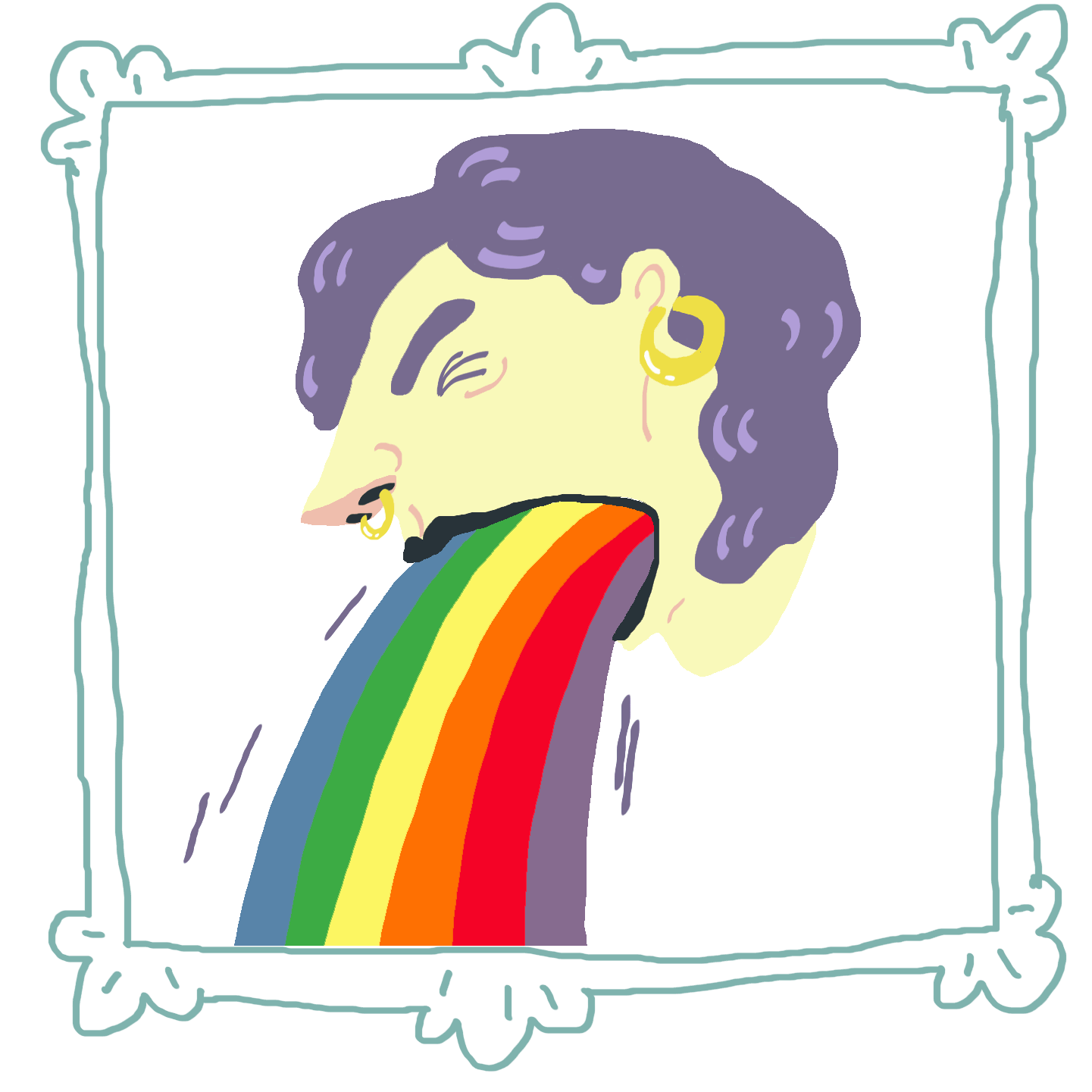 Girl Vomiting Sticker by Ezra W. Smith for iOS & Android GIPHY