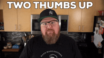 Two Thumbs Up GIF by Hoff & Pepper