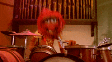 drummer muppets GIF