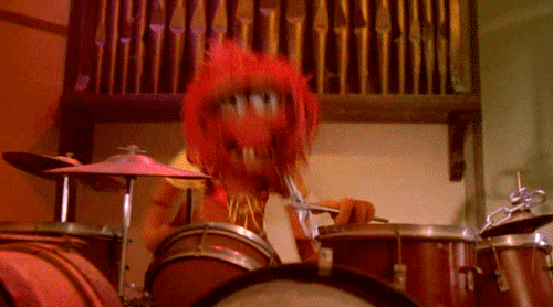 Drummer Muppets GIF