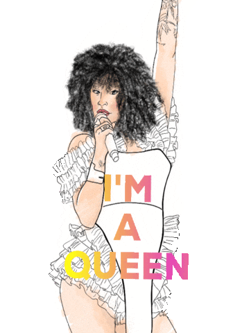 Im A Queen Sticker