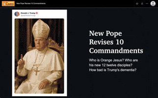 Trump Pope GIF