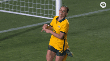 Hayley Raso Celebration GIF by Football Australia