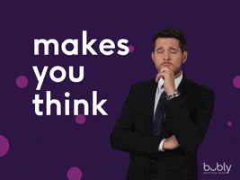 think michael buble GIF by bubly
