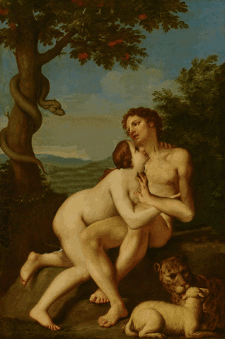 Adam And Eve Art GIF by GIF IT UP