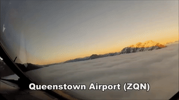 cloudy queenstown airport GIF