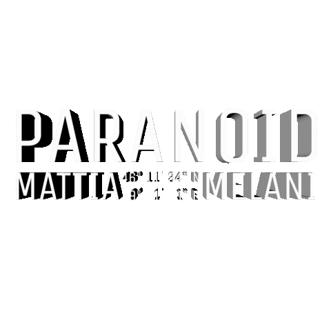 Paranoid Sticker by mattiamelaniparanoid