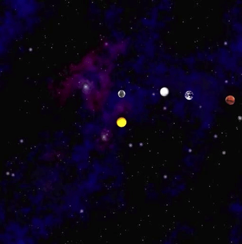 Nbody Simulation Planet GIF