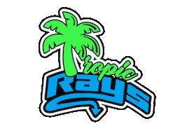 Tampa Rays Wave Sticker by The Stingray Allstars Tampa