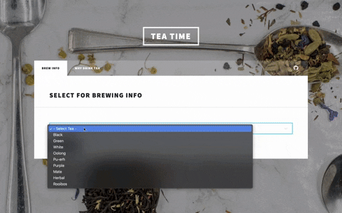 Tea time app gif