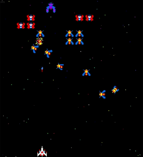 galaga space background