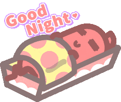 Hungry Good Night Sticker by SAMWOO288